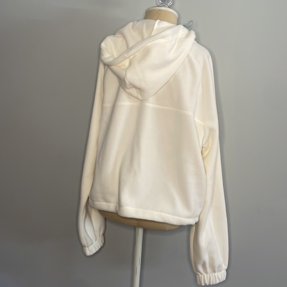 Juniors' SO® Polar Fleece Hoodie in Coconut White - Picture 5 of 7